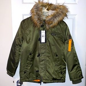 BOY'S SATIN MID WEIGHT ANORAK COAT